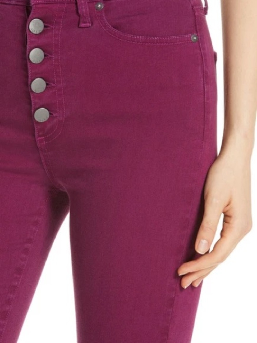 AOLA Good High Rise Exposed Button Fly Jeans - Picture 9 of 9
